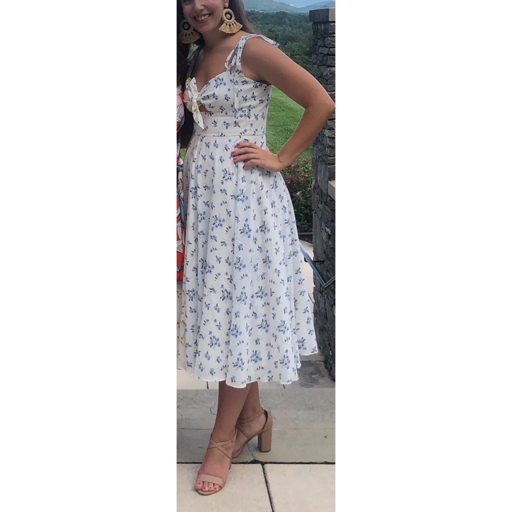 RACHEL ANTONOFF Ali MIDI Ditsy Floral Dress Size 2